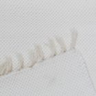 Tapis chiffon 133x68 blanc tapis chiffon en coton