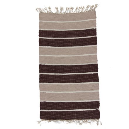 Tapis chiffon 71x126 marron tapis de chiffon en coton