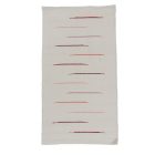 Tapis chiffon 70x129 blanc tapis de chiffon en coton