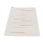 Tapis chiffon 70x129 blanc tapis de chiffon en coton