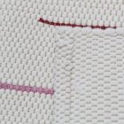 Tapis chiffon 70x129 blanc tapis de chiffon en coton