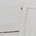 Tapis chiffon 70x138 blanc tapis de chiffon en coton