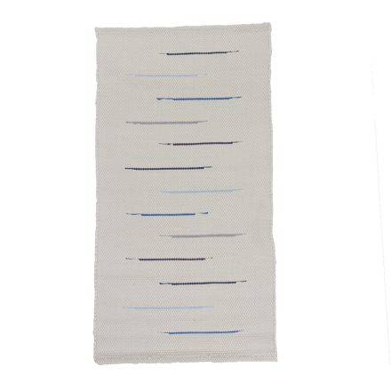 Tapis chiffon 70x131 blanc tapis de chiffon en coton