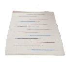 Tapis chiffon 70x131 blanc tapis de chiffon en coton