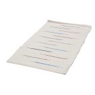 Tapis chiffon 70x131 blanc tapis de chiffon en coton