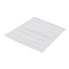 Tapis chiffon 93x60 blanc tapis chiffon en coton