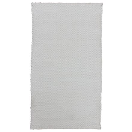 Tapis chiffon 124x67 blanc tapis chiffon en coton