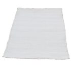 Tapis chiffon 124x67 blanc tapis chiffon en coton