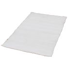 Tapis chiffon 124x67 blanc tapis chiffon en coton