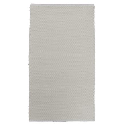 Tapis chiffon 121x70 blanc tapis chiffon en coton