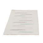 Tapis chiffon 70x127 blanc tapis de chiffon en coton