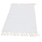 Tapis chiffon 135x71 blanc tapis chiffon en coton