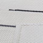 Tapis chiffon 70x129 blanc tapis de chiffon en coton