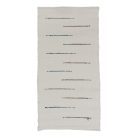 Tapis chiffon 75x135 blanc tapis de chiffon en coton