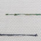 Tapis chiffon 75x135 blanc tapis de chiffon en coton