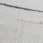 Tapis chiffon 75x135 blanc tapis de chiffon en coton