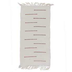 Tapis chiffon 60x124 blanc tapis de chiffon en coton