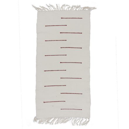 Tapis chiffon 60x124 blanc tapis de chiffon en coton