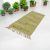Tapis chiffon 80x270 tapis coureur en coton vert