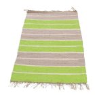 Tapis chiffon 68x131 vert-gris tapis de chiffon en coton