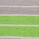 Tapis chiffon 68x131 vert-gris tapis de chiffon en coton
