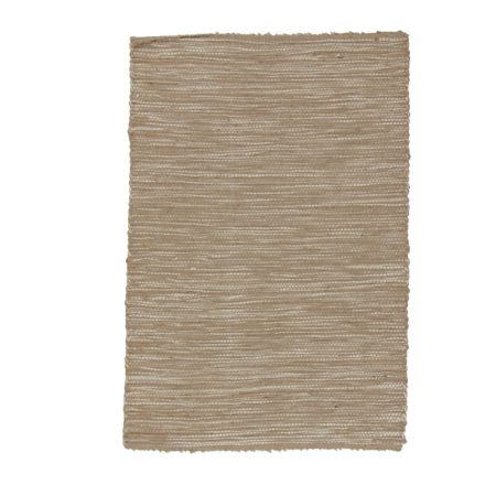 Tapis chiffon 60x87 marron tapis de chiffon en coton