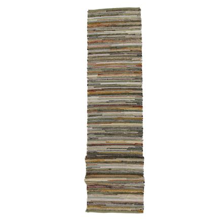 Tapis chiffon 70x346 coloré tapis de chiffon en coton