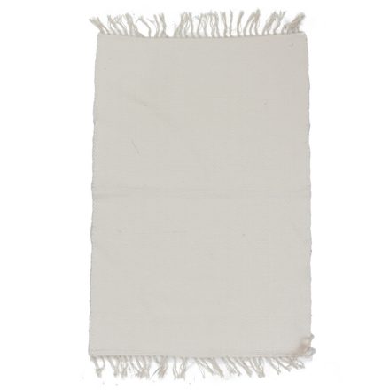 Tapis chiffon 66x100 blanc tapis de chiffon en coton