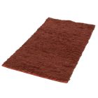 Tapis chiffon 126x70 peluche marron tapis chiffon en coton