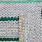 Tapis chiffon 78x149 bleue tapis de chiffon en coton