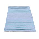 Tapis chiffon 80x149 bleue tapis de chiffon en coton
