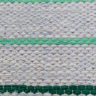 Tapis chiffon 80x149 bleue tapis de chiffon en coton