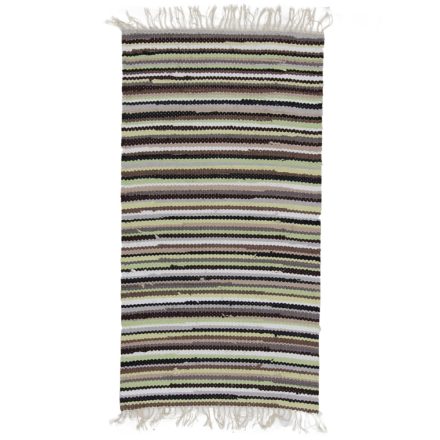 Tapis chiffon 132x69 rayé tapis chiffon en coton