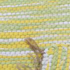 Tapis chiffon 76x126 coloré tapis de chiffon en coton