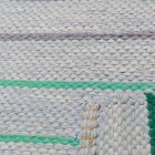 Tapis chiffon 73x145 bleue tapis de chiffon en coton