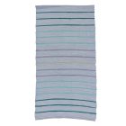 Tapis chiffon 73x145 bleue tapis de chiffon en coton