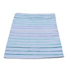 Tapis chiffon 73x145 bleue tapis de chiffon en coton