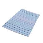 Tapis chiffon 73x145 bleue tapis de chiffon en coton