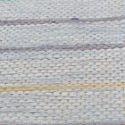 Tapis chiffon 73x145 bleue tapis de chiffon en coton