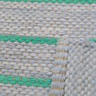 Tapis chiffon 73x145 bleue tapis de chiffon en coton