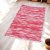 Tapis chiffon 70x143 tapis en coton rouge