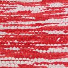 Tapis chiffon 70x143 tapis en coton rouge