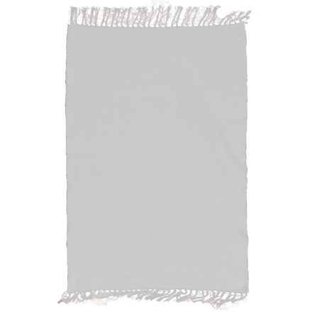 Tapis chiffon 91x70 blanc tapis chiffon en coton