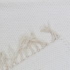 Tapis chiffon 91x70 blanc tapis chiffon en coton