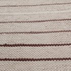 Tapis chiffon 82x151 marron tapis de chiffon en coton