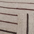 Tapis chiffon 82x151 marron tapis de chiffon en coton