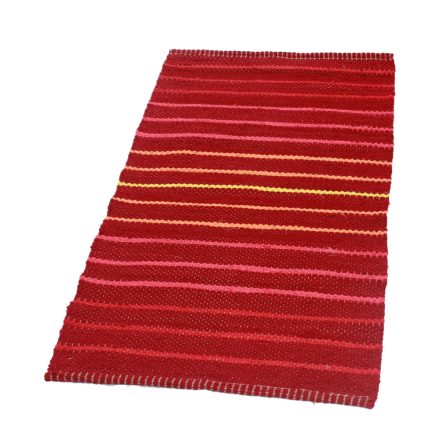 Tapis chiffon 79x148 bordeaux tapis de chiffon en coton