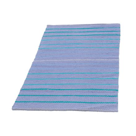 Tapis chiffon 73x145 bleue tapis de chiffon en coton
