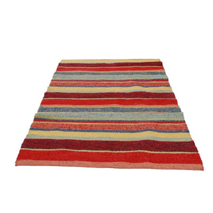 Tapis chiffon 139x197 coloré tapis de chiffon en coton