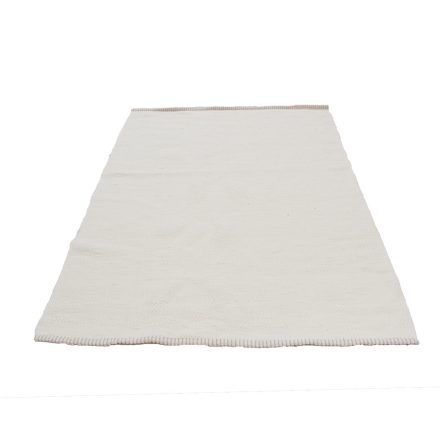 Tapis chiffon 206x130 blanc tapis chiffon en coton